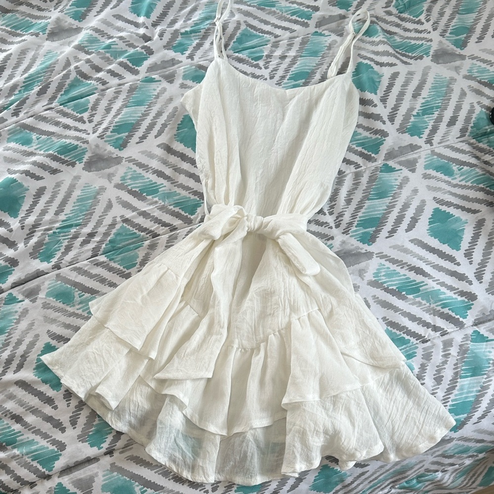White Ruffled Sundress - Picture 5 of 5